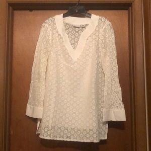 Liz Claiborne Crochet Tunic